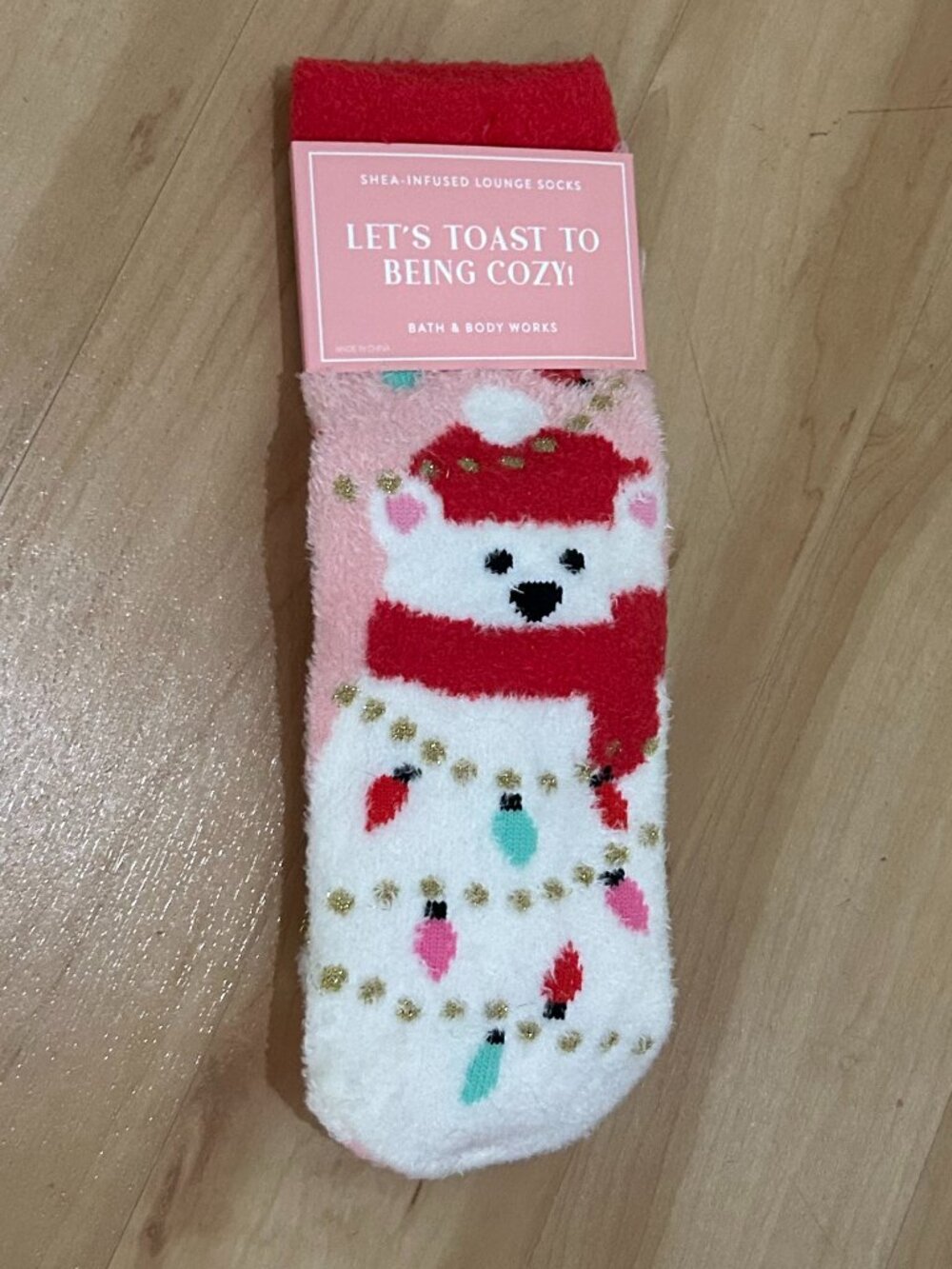 Bath & Body Works Shea-Infused Holiday Lounge Socks - Adult NWT
